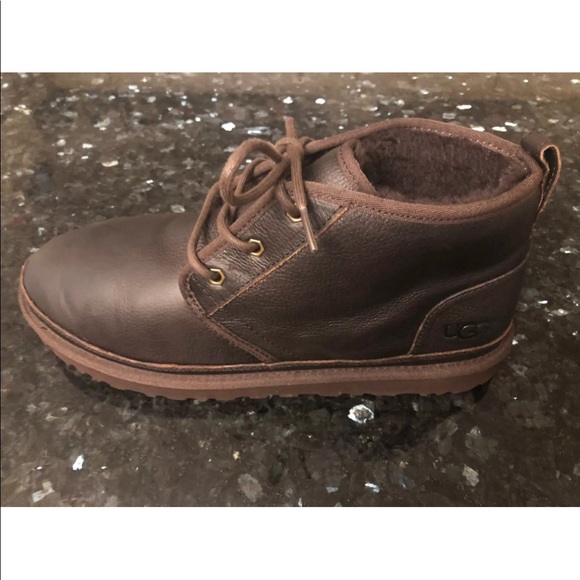New Mens UGG Neumel China Tea Brown Leather Boots